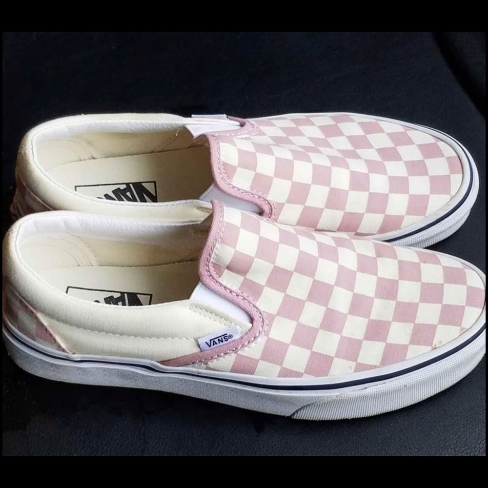 Pink Checkerboard vans